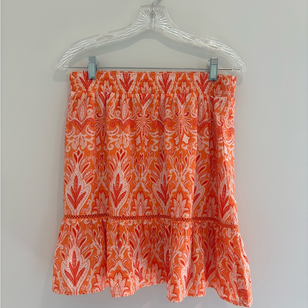 LOFT Paisley Ruffle Hem Women’s Skirt